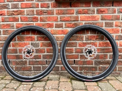 Ridley 4ZA Skiron CR38 Carbon Laufradsatz mit Reifen und Bremsscheiben - Bild 1 von 4