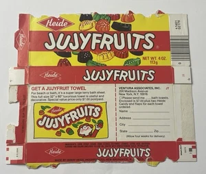 80er Jahre Heide Jujyfruits Vintage Bonboniere mit Handtuch Premium Angebot - Bild 1 von 1