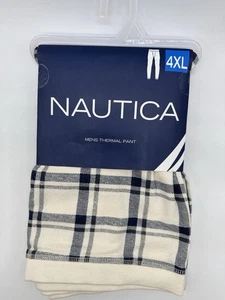 NEW ONE MENS NAUTICA DRI FUSION COTTON BASE LAYER THERMAL PANTS 4-XLARGE BEIGE - Picture 1 of 3