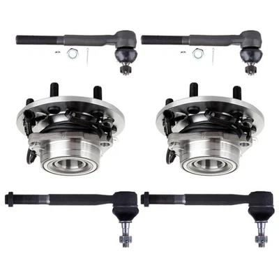6x Wheel Hub Bearing Assemblies Outer Tie Rods For 1995 Chevrolet K2500 ES2836RL - Image 1 of 4