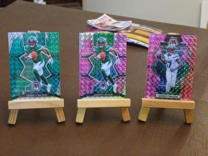 Garrett Wilson RC SP Lot 2022-23 Mosaic Rookie Green & Pink Camo Prizm Jets 🔥💎 - Picture 1 of 9