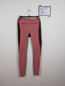 Outdoor Voices Leggings Donna Colore Rosa Medio Blocco Lunghezza Completa Yoga Attivo - Foto 1 di 3
