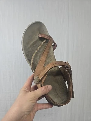 Merrell Siena Mujer 12 Sandalias Marrón Correa Ajustable Deportivas Cuero Marrón Foto 1 de 4