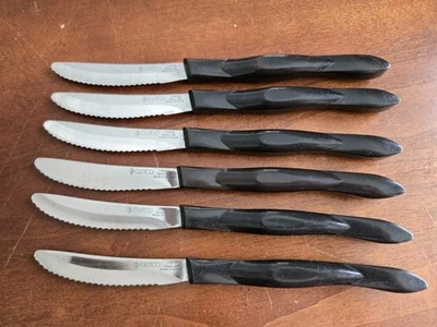 Cuchillo de mesa Cutco 1759 JG hoja dentada marrón - Juego de 6 Foto 1 de 4