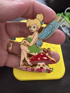 Disney Tink Fantasy Pin Of Sexy Tinker Bell Sitting On Mushroom LE 88 - Picture 1 of 15