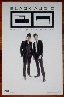 BLAQK AUDIO Bright Black Heaven Ltd Ed RARE Tour Poster +BONUS Punk Poster! AFI - Image 1 of 2