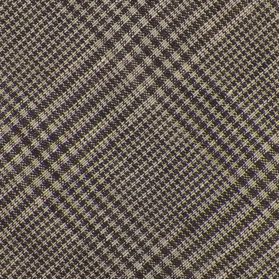 KENT & CURWEN Mens Brown Beige PLAID Linen SKINNY Tie Italy NWT - Image 1 of 3