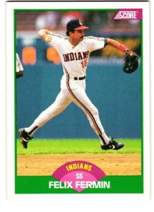 1989 Score Rookie & Traded #78T Felix Fermin Cleveland Indians - Picture 1 of 2