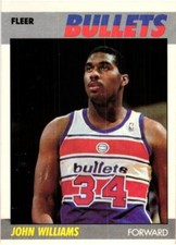 JOHN WILLIAMS 1987-88 Fleer BB #122  BUY ANY 2 ITEMS FOR 50% OFF  B1002R4S2P17