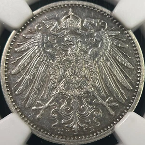 GERMANY. 1911, Mark, Silver, E - NGC aUNC - Deutsches Reich, Muldenhutten - Picture 1 of 8