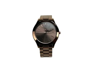 Michael Kors (MK3418) Slim Runway Brown Stainless Steel Watch - Picture 1 of 2