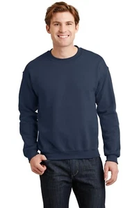 Gildan Men's Heavy Blend Crewneck Sweatshirt 18000 Classic Fit Size XL Navy Blue - Picture 1 of 12