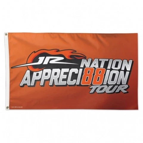Nascar JR Motor Sports JR Nation Appreciation 88 Tour 3' x 5' Deluxe Flag NEW! Cover