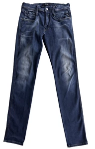 Replay Blue Anbass Hyperflex Jeans Mens Size W31 L34 Stretch Slim Tapered, VGC - Picture 1 of 9