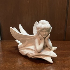 Vintage Fitz & Floyd Fairy Porcelain Figurine Made in Japan Tea Light - Picture 1 of 10