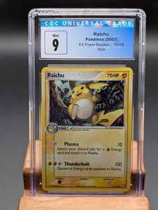 2007 Pokemon EX Power Keepers Raichu Holo #12 CGC Mint 9 - Bild 1 von 2