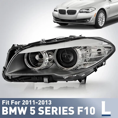 For 2011-2013 BMW 5 Series 550i Halogen Headlight w/o Auto Adjust Driver Side Foto 1 de 2