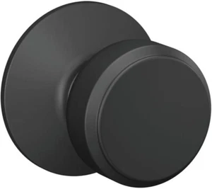 Schlage F10 BWE 622 GSN Bowery Door Knob, Hall & Closet Passage Lock Matte Black - Picture 1 of 8