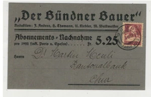 Documentazione svizzera Der Bundner Bauer 1922 - Foto 1 di 2