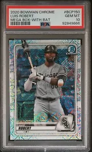 2020 Bowman Chrome Luis Robert Mega Box With Bat Mojo Variation SP BCP150 PSA 10 - Bild 1 von 2