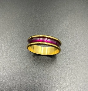 AVON NIGHTFALL RING CLASSIC VOGUE STYLE 22CT GOLD PLATED 18.14mm,8,P½  - Picture 1 of 4