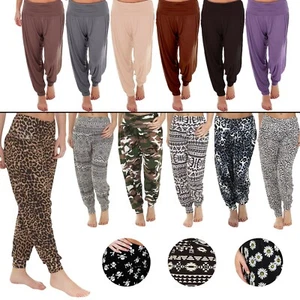 Womens Harem Ali Baba Long Pants Trousers Ladies Baggy Hareem Leggings Plus Size - Picture 1 of 82