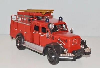 Blechmodell Feuerwehrauto Automarke Magirus Deutz TLF 16 Oldtimer L 33 cm - Bild 1 von 4