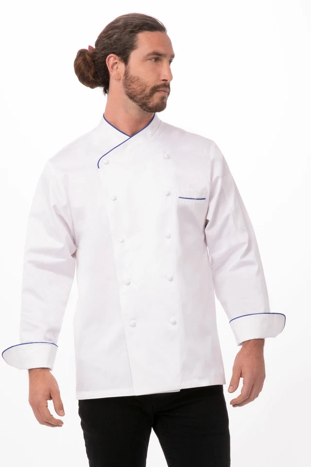 Chef Works Mens Bali Premium Cotton Chef Coat (ECRI) - Image 1 of 1