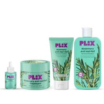 PLIX - THE PLANT FIX | Rosemary Anti Hairfall Kit - Serum (30ml), Shampoo...... - Image 1 of 4