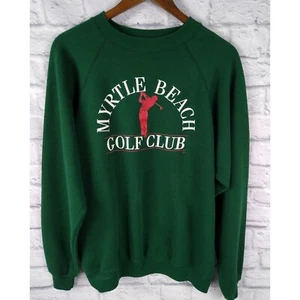 Sudadera Vintage Hanes EE. UU., Myrtle Beach Golf Club Cuello Redondo, Para Hombre Talla XL - Imagen 1 de 5
