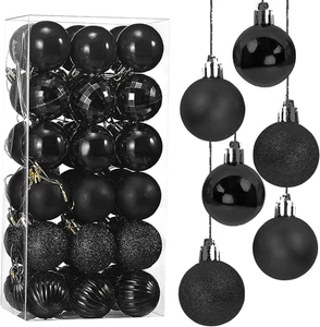 Palline Di Natale, 36Pcs 4Cm Infrangibili Albero Di Natale Palla Decorazioni Opa - Foto 1 di 12