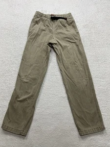 Gramicci mens S Small khaki canvas cotton vintage style pants w/ built-in belt - Picture 1 of 8
