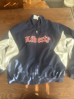 Куртка Liberty Flames University Majestic - термофлисовая на молнии NCAA средняя - Изображение 1 из 4