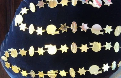 2pk Fútbol Deportivo Casco Pelota Estrella Juego Super Bowl Fiesta Dorado Decoración Nuevo en Caja #4 Foto 1 de 2