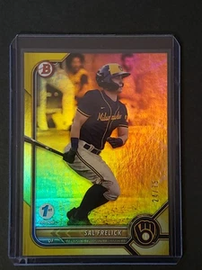 2022 Sal Frelick /75 Bowman 1st Edition Yellow Foil Prospect  - Picture 1 of 2