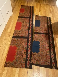 Vtg Joan Kessler Concord Fabrics Paisley Print Fabric Remnant 7 yds Made in USA - Picture 1 of 10