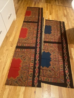 Vtg Joan Kessler Concord Fabrics Paisley Print Fabric Remnant 7 yds Made in USA - Image 1 of 4