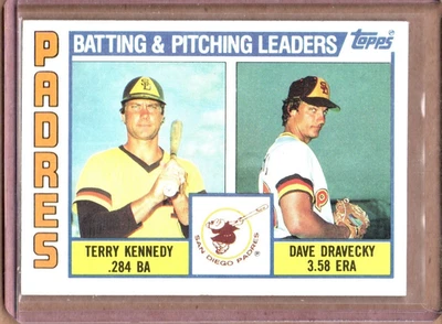 1984 TOPPS PADRES TEAM LEADERS   #366  (NM/MT OR BETTER) CREASE FREE - Image 1 of 2