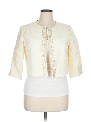 Jaqueta feminina R&M Richards marfim 14 petites - Imagem 1 de 4