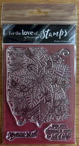 Hunkydory Crafts For The Love of Stamps - A6 Perfect Poinsettia Christmas Stamp - Picture 1 of 2