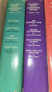 Reader’s Digest Condensed Books Lot of 9 (1980–1985) Vintage HC Volumes - Picture 1 of 8