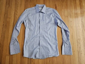 ETON of Sweden Classic 17 - 35 blaues Hemd French Cuff TOP - Bild 1 von 10