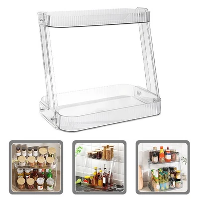  Scaffale Di Stoccaggio Doppio Strato Organizzatore Della Scrivania - Immagine 1 di 4