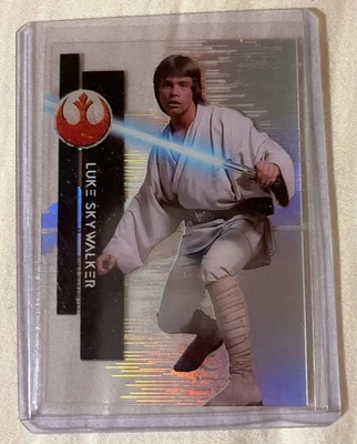 2015 Topps Star Wars High Tek – Luke Skywalker #1 – Acetate Parallel Pattern – I - Image 1 of 2