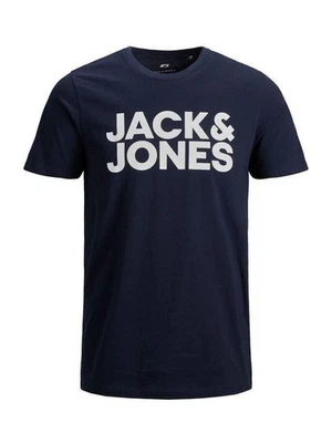 Jack&Jones Hombre Talla Grande Camiseta Logo Jjecorp 2XL-6XL, 3 Colores - Imagen 1 de 4