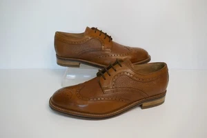 NEU Marks + Spencer Luxury Collection hellbraune Leder Schnürschuhe Brogue UK7,5 UVP 85 £ - Bild 1 von 15