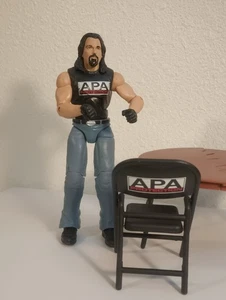 Bradshaw WWE Elite Figura Serie 38 APA Silla Mesa Sin Mangas Lucha Libre Profesional  - Imagen 1 de 12
