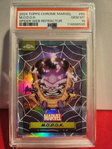 2024 Topps Chrome Marvel Modok #60 Spider Web Refractor 288/399 PSA 10 - Bild 1 von 3