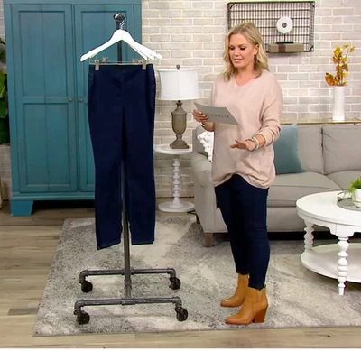 Denim & Co. 16 Dk Indigo EasyStretch Regular Pull-On Jeggings A458664 - Image 1 of 4