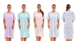 WHOLESALE JOBLOT WOMENS LADIES LONG SHORT SLEEVE NIGHTDRESSES ASSORTED COLOURS - Foto 1 di 4